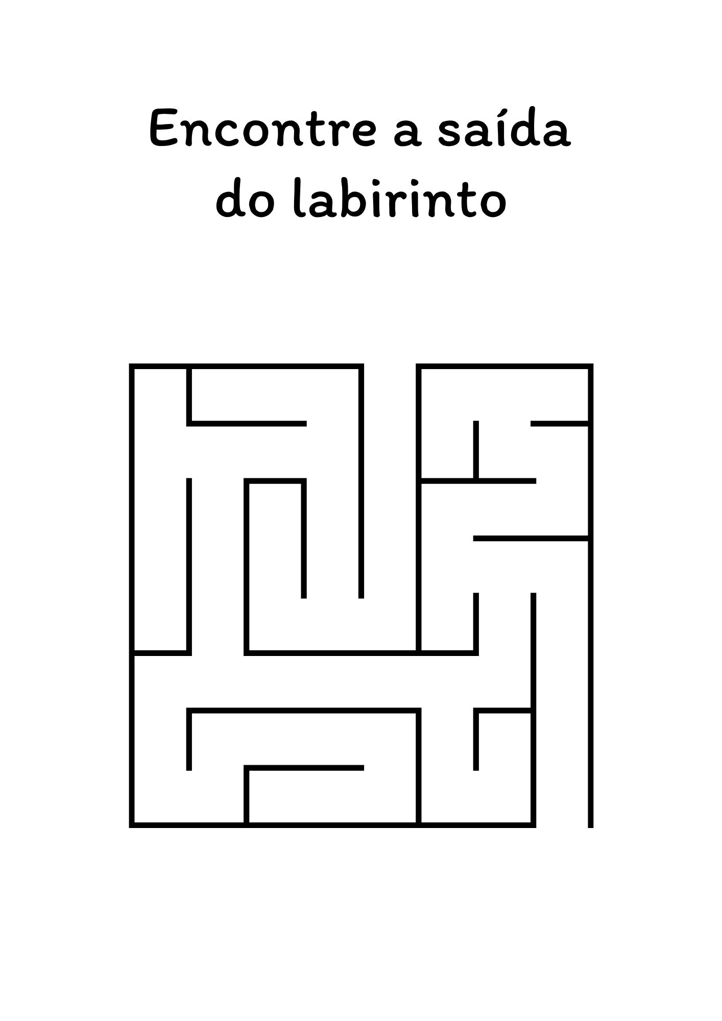 Página de labirinto 4: encontre a saída